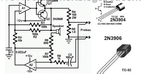 Simple Electronic Project with Component Pin-Out and Fast Datasheet