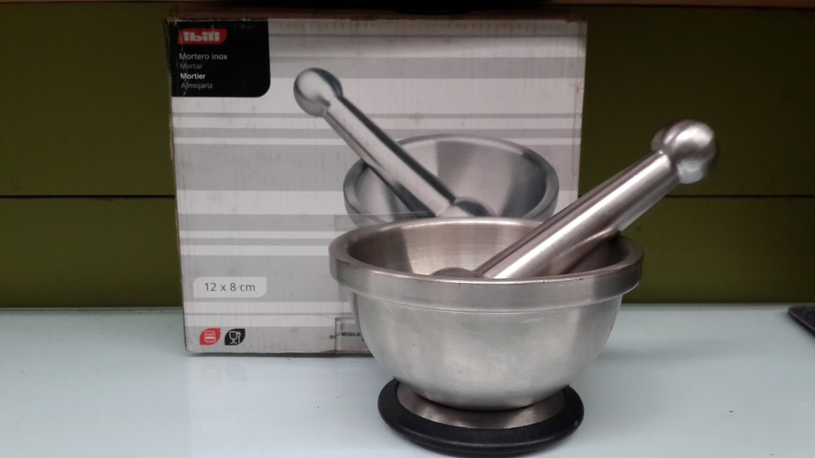 MORTIR DAN STAMPER STAINLESS STEEL Apotek Sehat