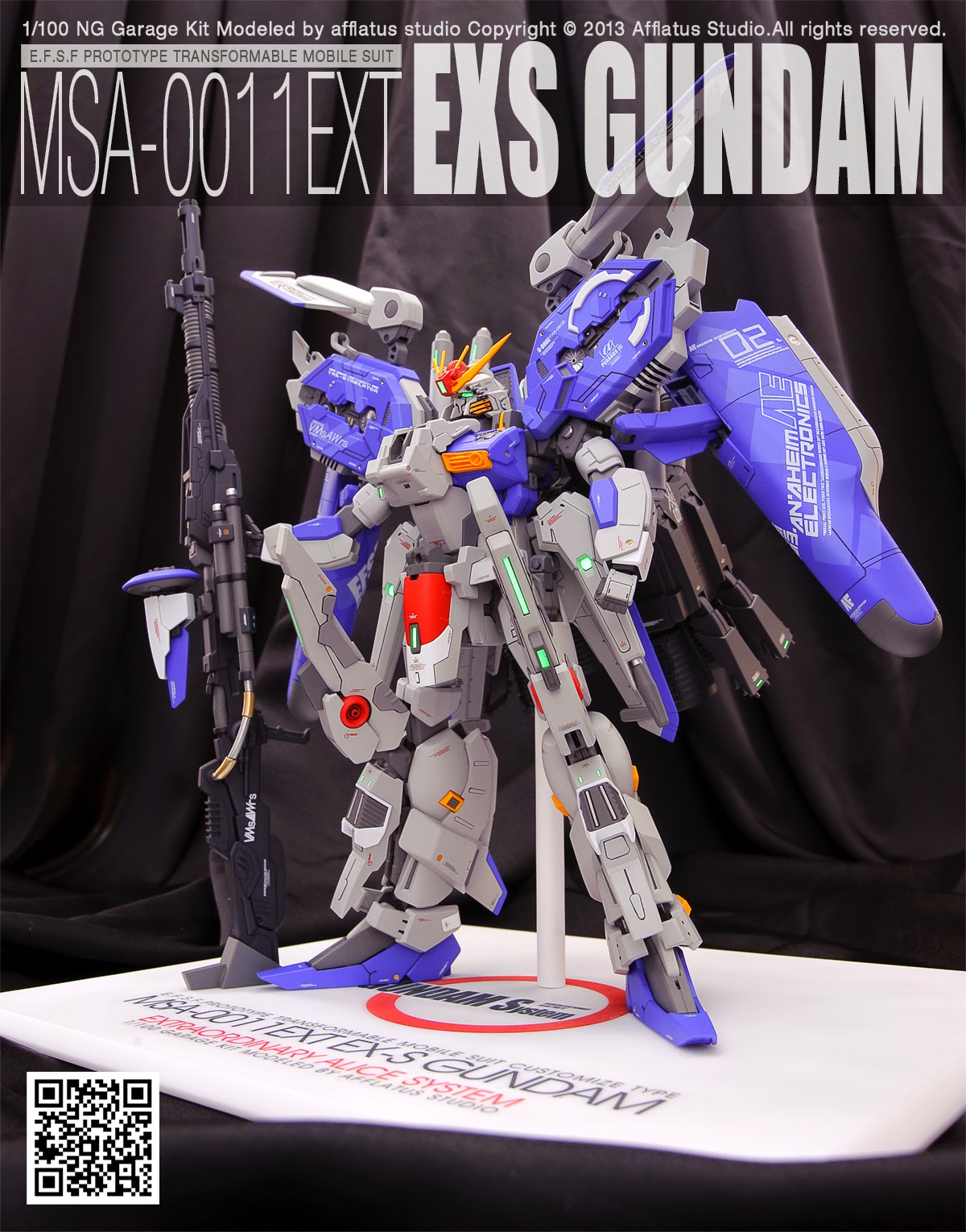 Painted Build Neo Grade 1 100 Ex S Gundam Alice System Gundam Kits Collection News And Reviews