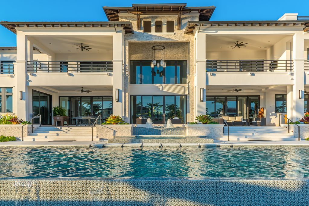 11,000 Square Foot Newly Built Waterfront Mansion In Coral Gables, FL