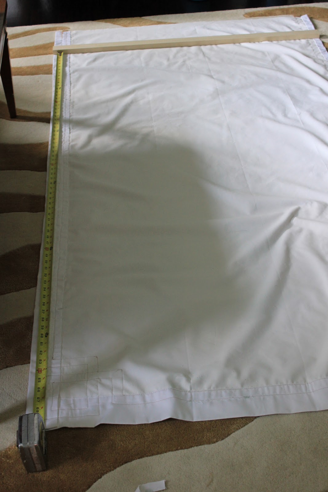 Westhampton DIY How to Make a Roman Shade from a Curtain (with or