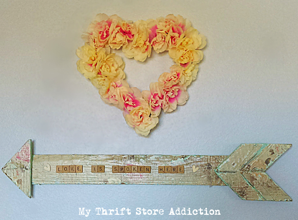 Dollar Tree Heart Wreath - Create Make Decorate with Nikki