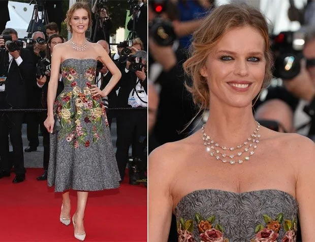  Cannes Film Festival Premiere - Eva Herzigova in Dolce and Gabbana - Two Days, One Night - Deux Jours, Une Nuit