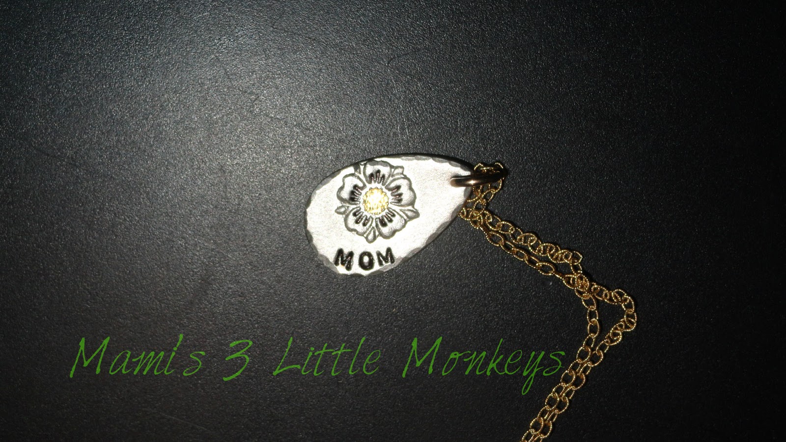 Mami's 3 Little Monkeys Isabelle Grace Jewelry Bloom Mom Necklace