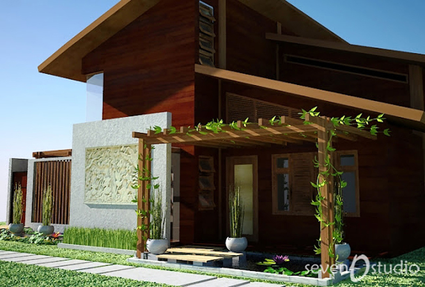 Desain Eksterior Rumah  Tropis  Modern 