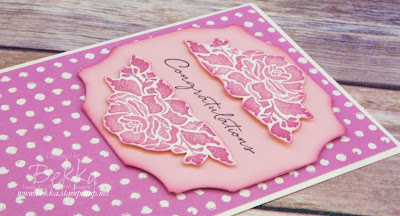 A Pink Floral Phrases Celebration Card made using Stampin' Up! UK Supplies - buy Stampin' Up! UK supplies here