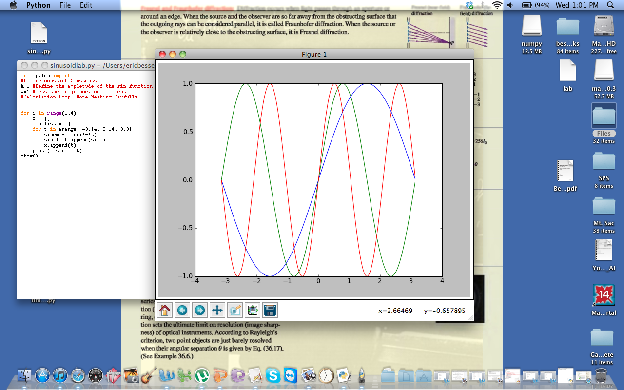 Physics Lab Blog C. Cosio: Computational Programing: Visualizing Wave ...