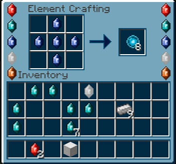 Power of The Elements Mod mesa de crafteo