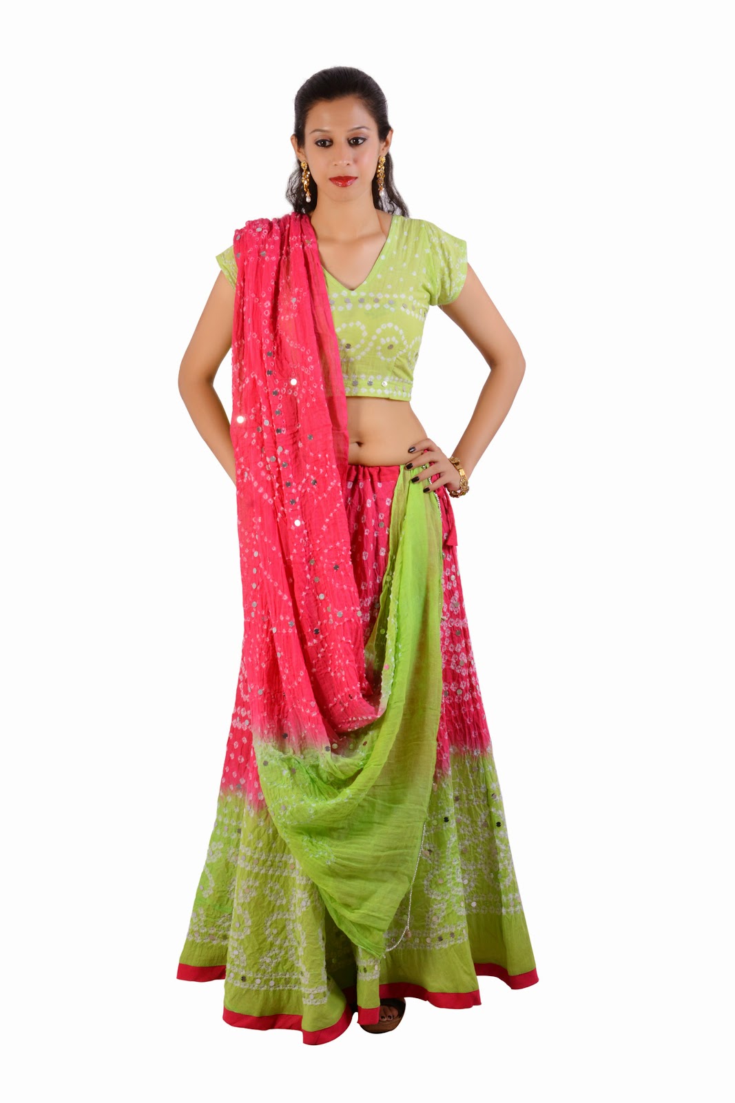 Bandhej chaniya choli Clearance