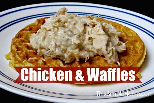 Chicken and Waffles Recipe - This Simple Home