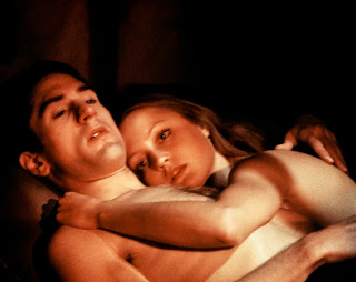 Ingrid Boulting and Robert De Niro share an intimate moment, lovemaking scene, Directed by Elia Kazan