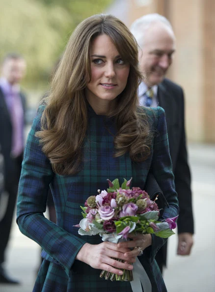 Kate Middleton visited her former school St Andrew's in Pangbourne to mark the occasion of St Andrew's Day