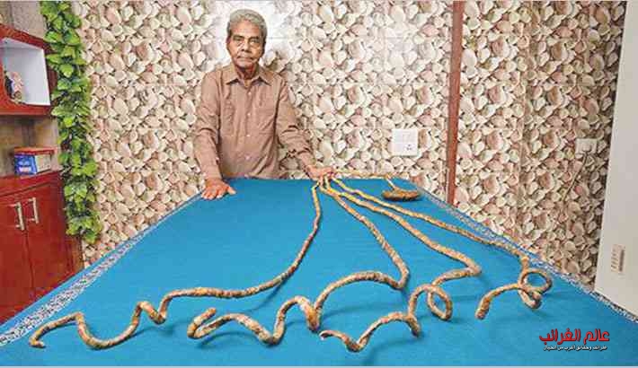 صاحب أطول الأظافر في العالم لم يقصها منذ 60 عاما عالم الغرائب طرائف وحقائق أغرب من الخيال