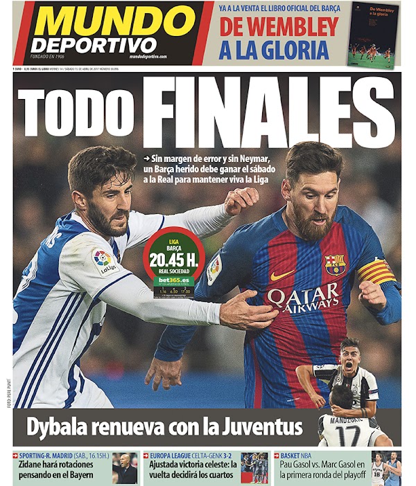 FC Barcelona, Mundo Deportivo: "Todo finales"