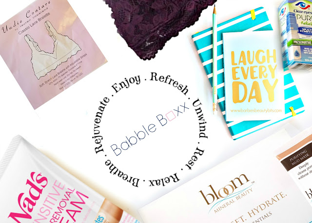 A busy Girl's guide to relaxation babble boxx review by barbies beauty bits