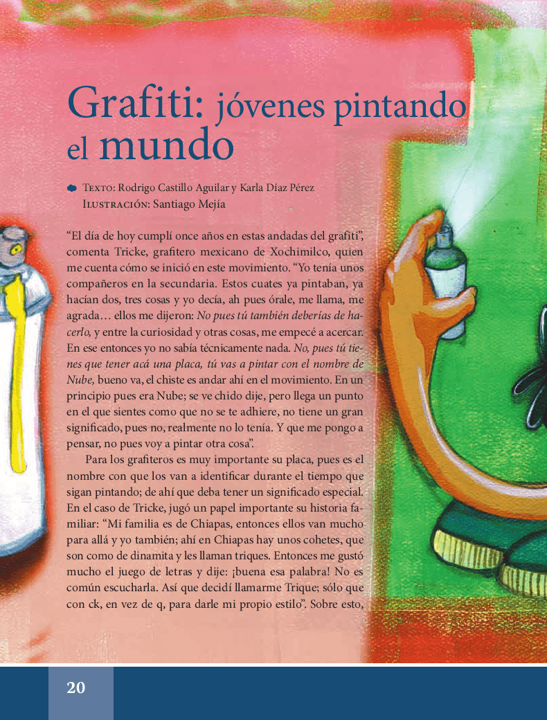 Grafiti: jóvenes pintando el mundo - Español Lecturas 6to 2014-2015 