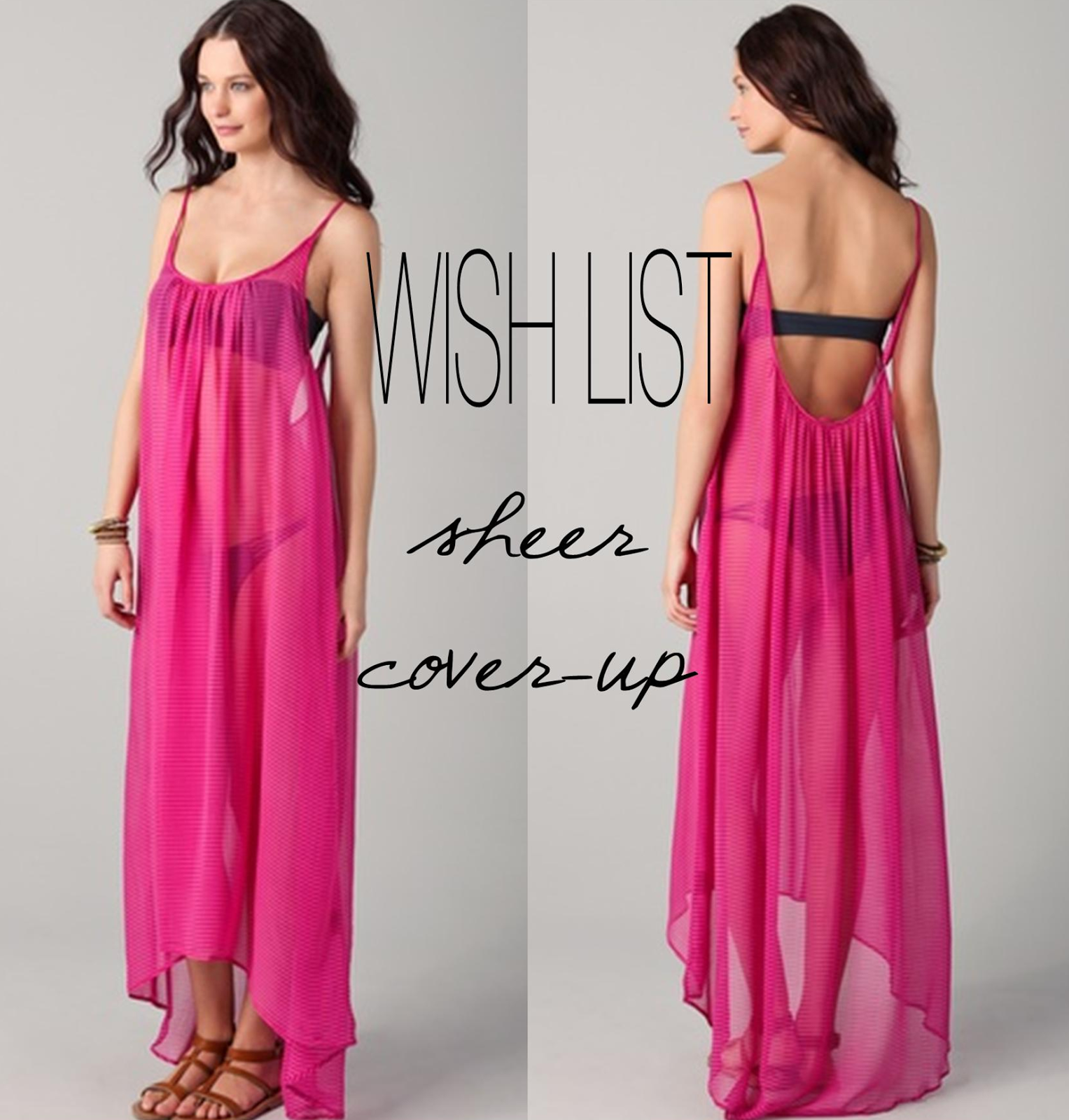 Alexandra Hansen Wish List Sheer Cover Up Dress