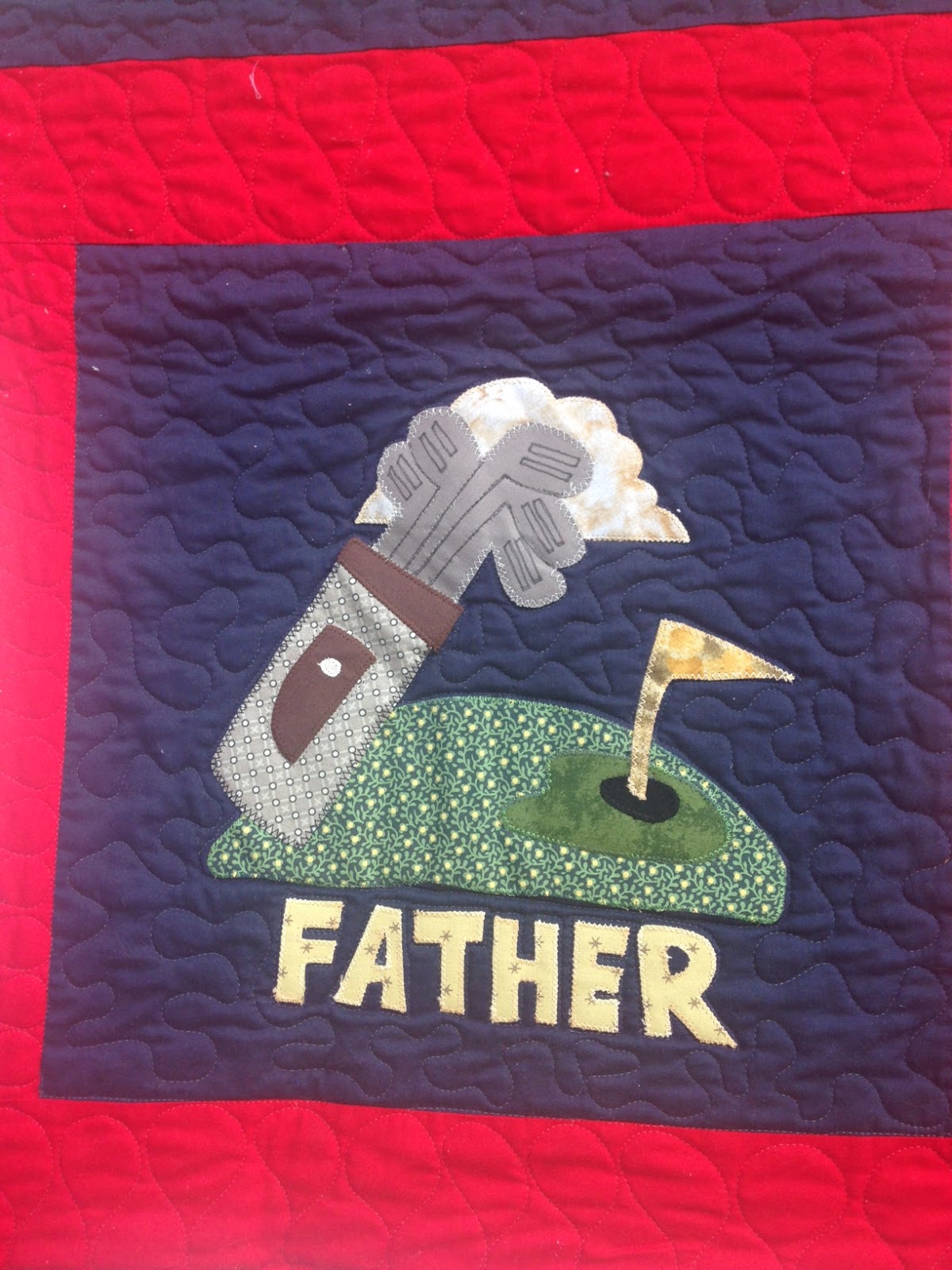 Black Hat Quilter My Golf Quilt