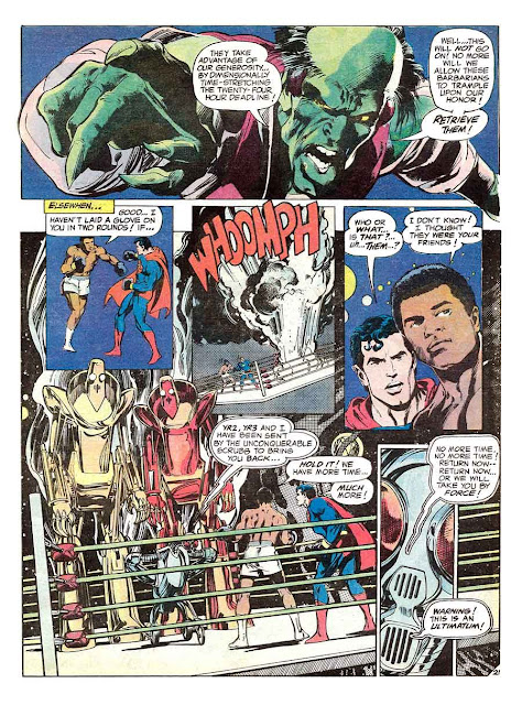 Superman vs. Muhammad Ali dc comic book page art by Neal Adams Superman vs. Muhammad Ali dc comic book page art by Neal Adams