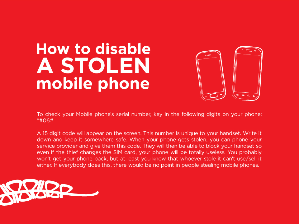 Do you want to know how to disable a STOLEN mobile phone?