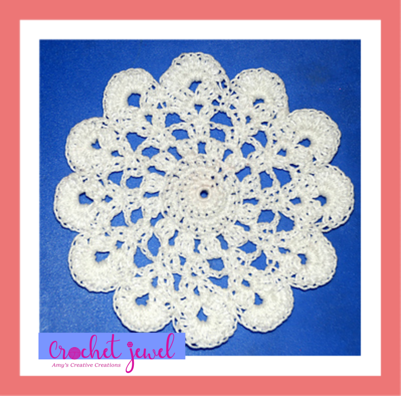 Amy's Crochet Creative Creations How to Crochet a Petal Doily Pattern