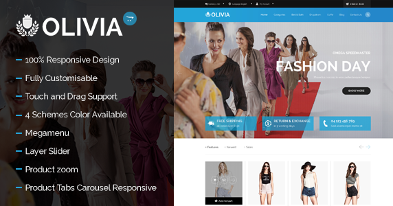 Olivia New Opencart Responsive Theme - Download New Themes