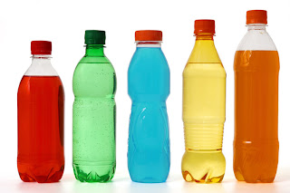 Variety of juices, sports drinks and sodas - be wary of the sugar and calories that may be in these and other beverages