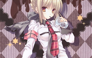 cute blonde girl anime wallpaper picture cartoon wallpapers