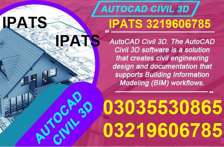 Civil Engineering Course IPATS Govt Recognized +923035530865,3219606785  Civil engineering course i