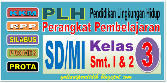 RPP, SILABUS, PROMES, PROTA, KKM MULOK PLH SD/MI KELAS 3