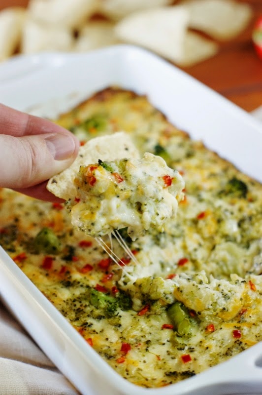 Cheesy Hot Broccoli Dip The Kitchen is My Playground