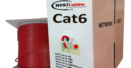 5ft White Cat6 Ethernet Cable - Plenum Rated For In-Wall Installation