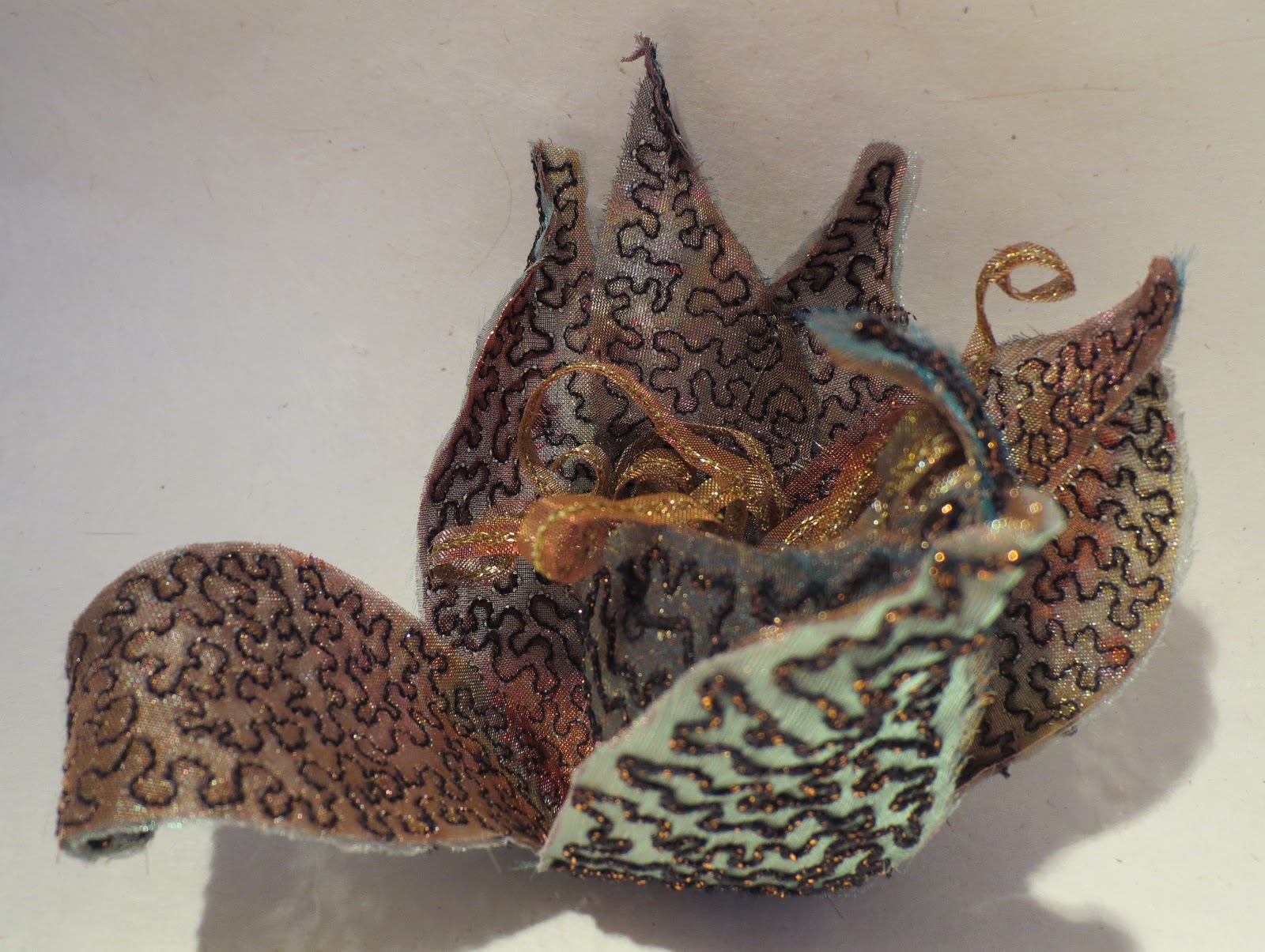 Pod Shape Example Liz Benjeddi Textile Art: Module 2 Chapter 10 (page 25)