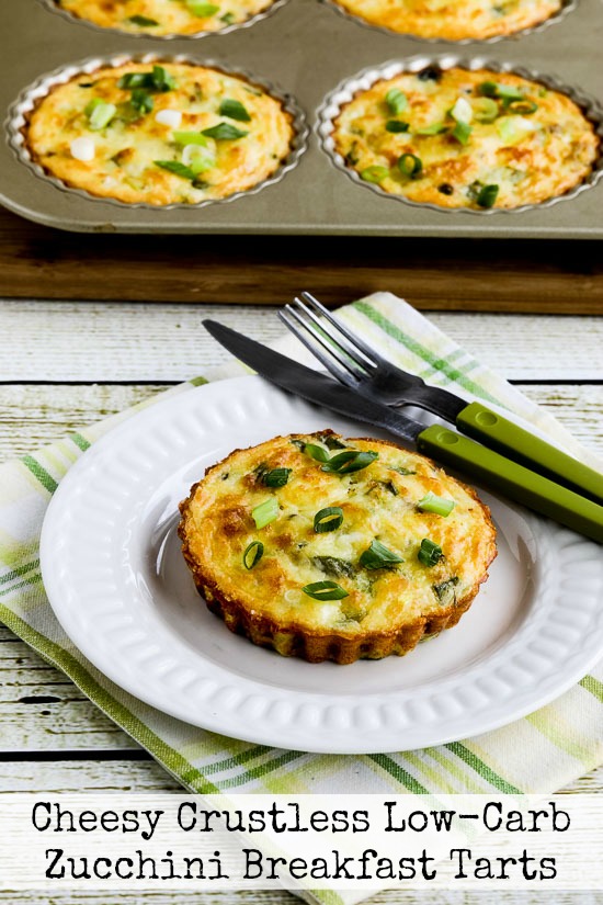 Cheesy Crustless Low-Carb Zucchini Breakfast Tarts