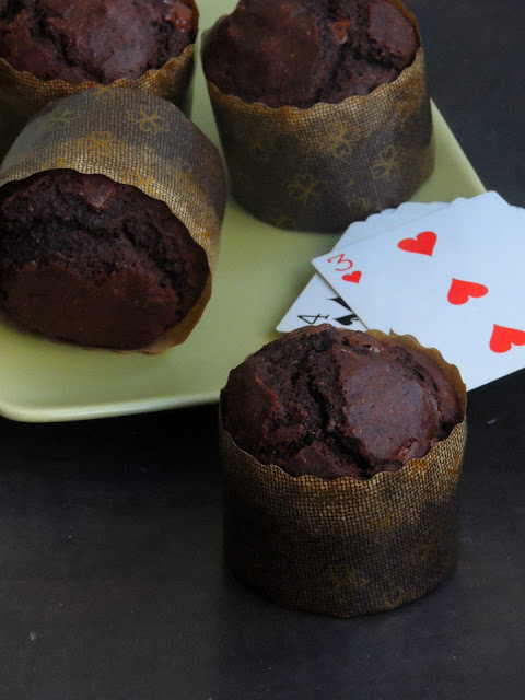Double chocolate Muffins, Double chocolate beets muffins