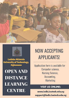 LAUTECH Distance Learning (ODL) Admission Form 2022/2023