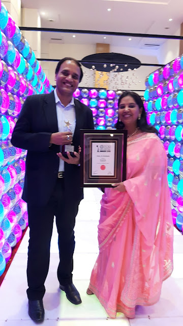 Ms. Mukta Kumar Director Communications Konnections and Mr. Anurag Kumar Director Operations Konnections recieving the award TCEI Ms. Mukta Kumar Director Communications Konnections and Mr. Anurag Kumar Director Operations Konnections recieving the award TCEI