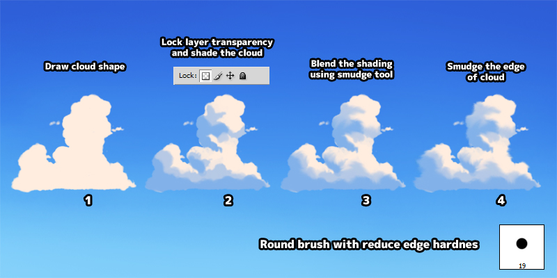 big anime cumulus cloud