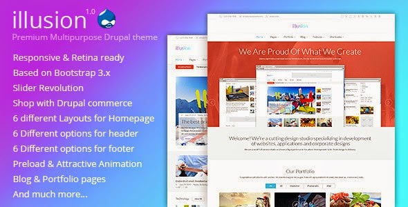 Best New Premium Drupal Theme 2015 Best multipurpose drupal 7 theme