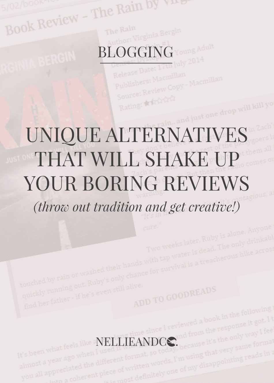 Say goodbye to those boring, same old style reviews and use any of these awesome unique alternatives to bring your readers back!