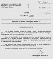 June 19 Rizal Day