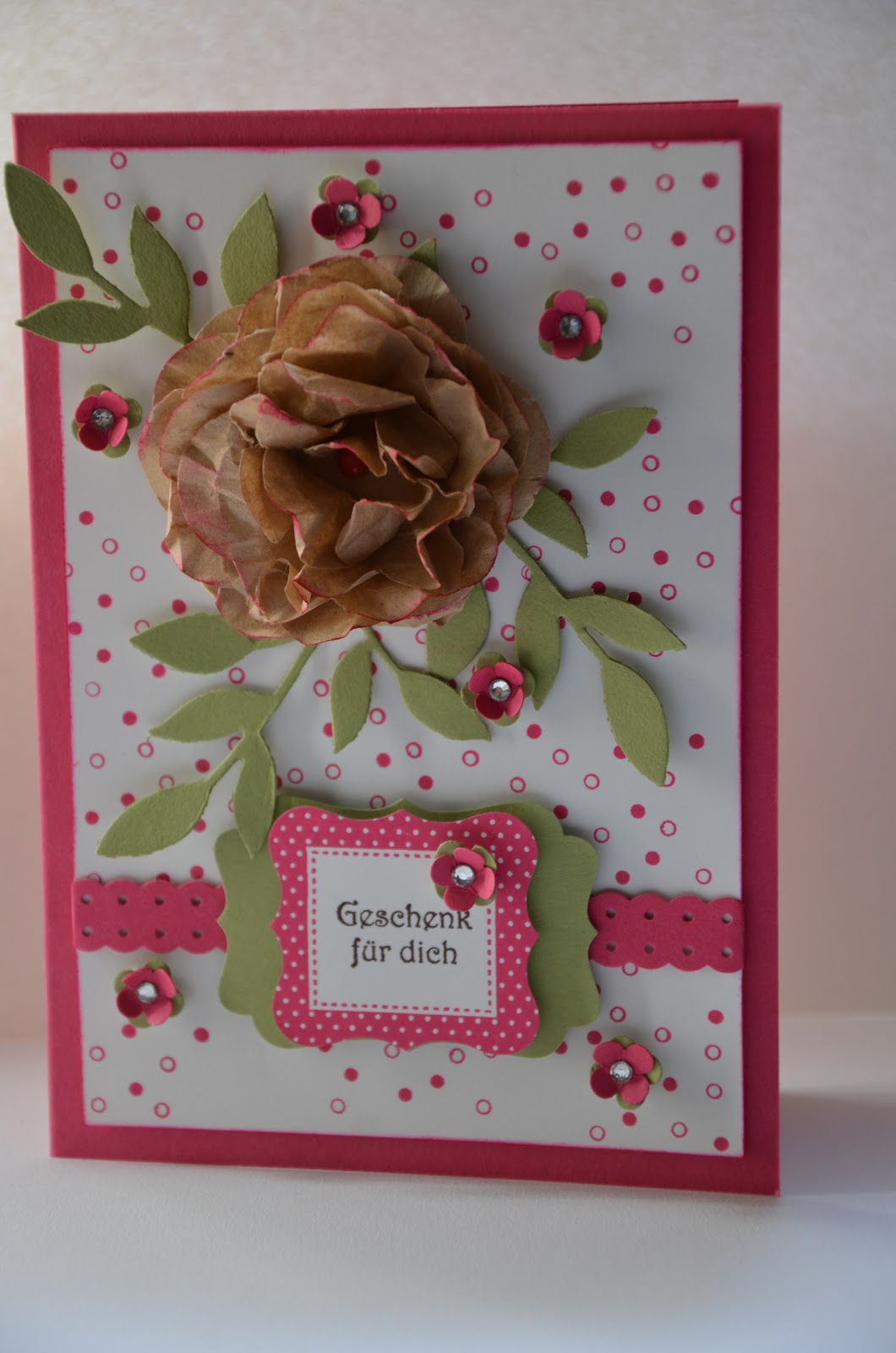 einfach wunderbar Karte zur "Geschenkübergabe"...