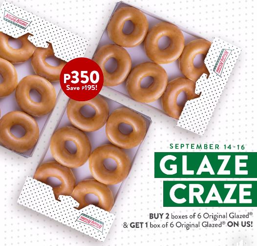 Manila Shopper Krispy Kreme Glaze Craze Promo Sept 2018