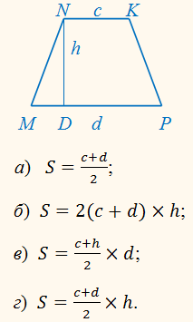 2 Используя данные указанные на рисунке найдите площадь изображенной ниже равнобедренной трапеции