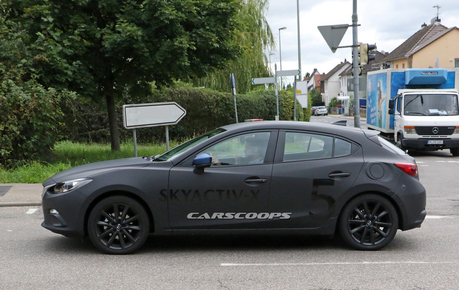 New Mazda3 Prototype Spied With A Skyactiv-X Engine ...