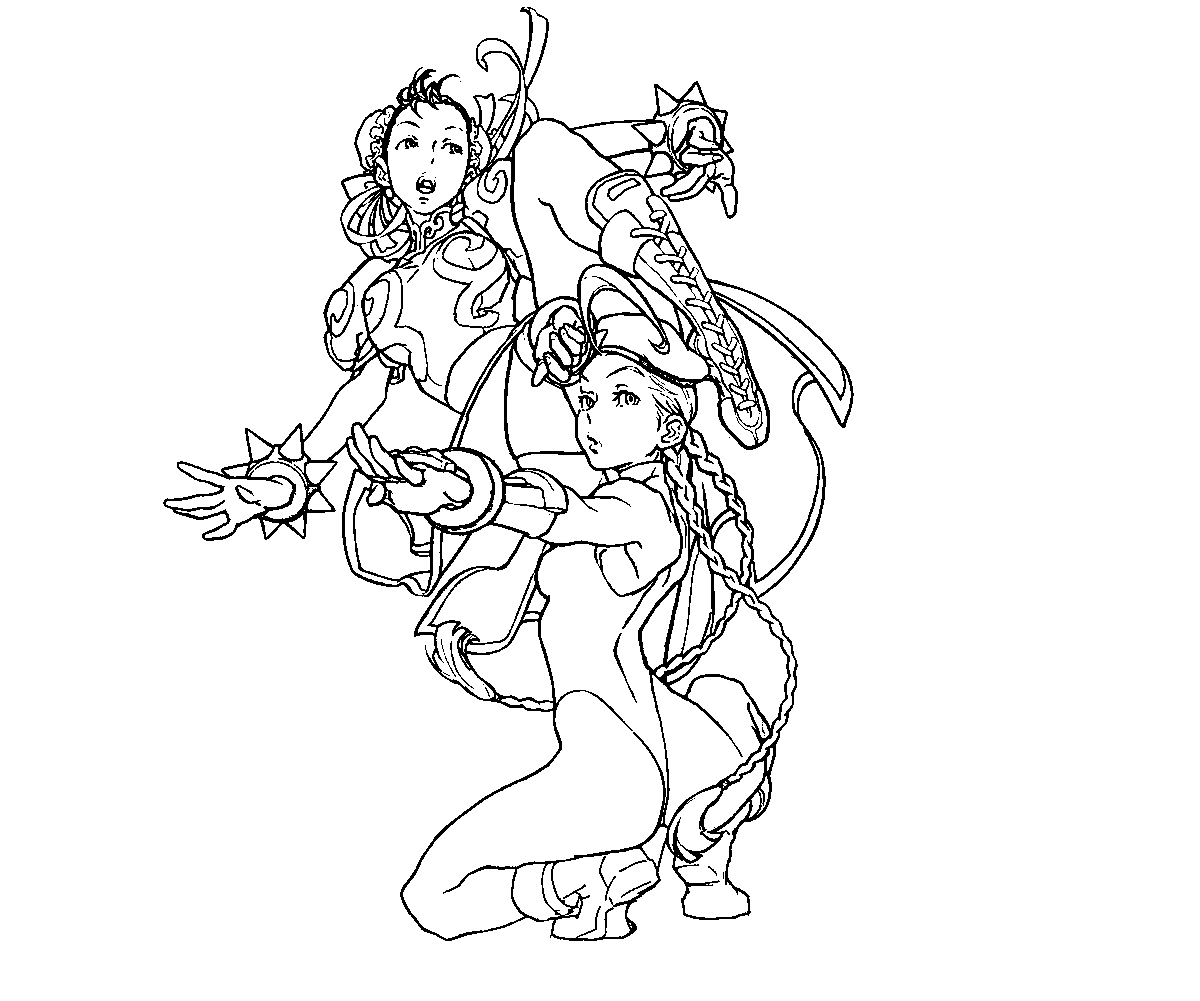 Street Fighter V Coloring Pages | Yumiko Fujiwara