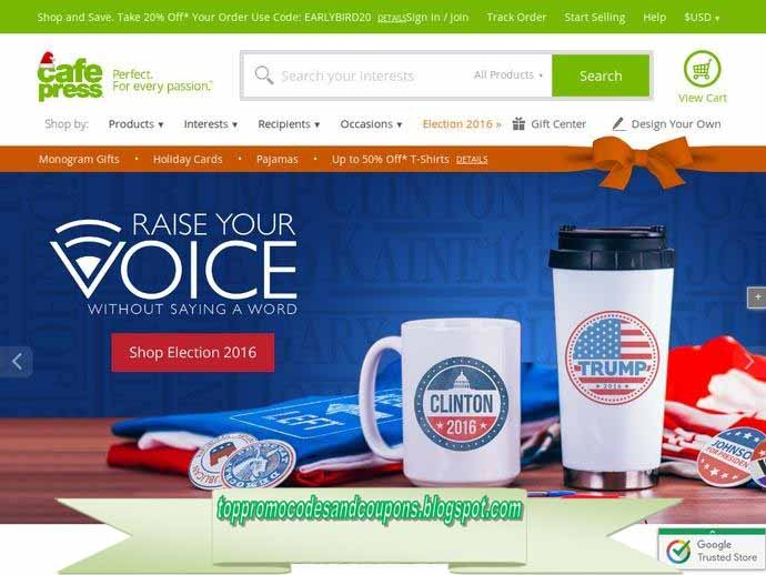 Free Promo Codes and Coupons 2023 CafePress Coupons