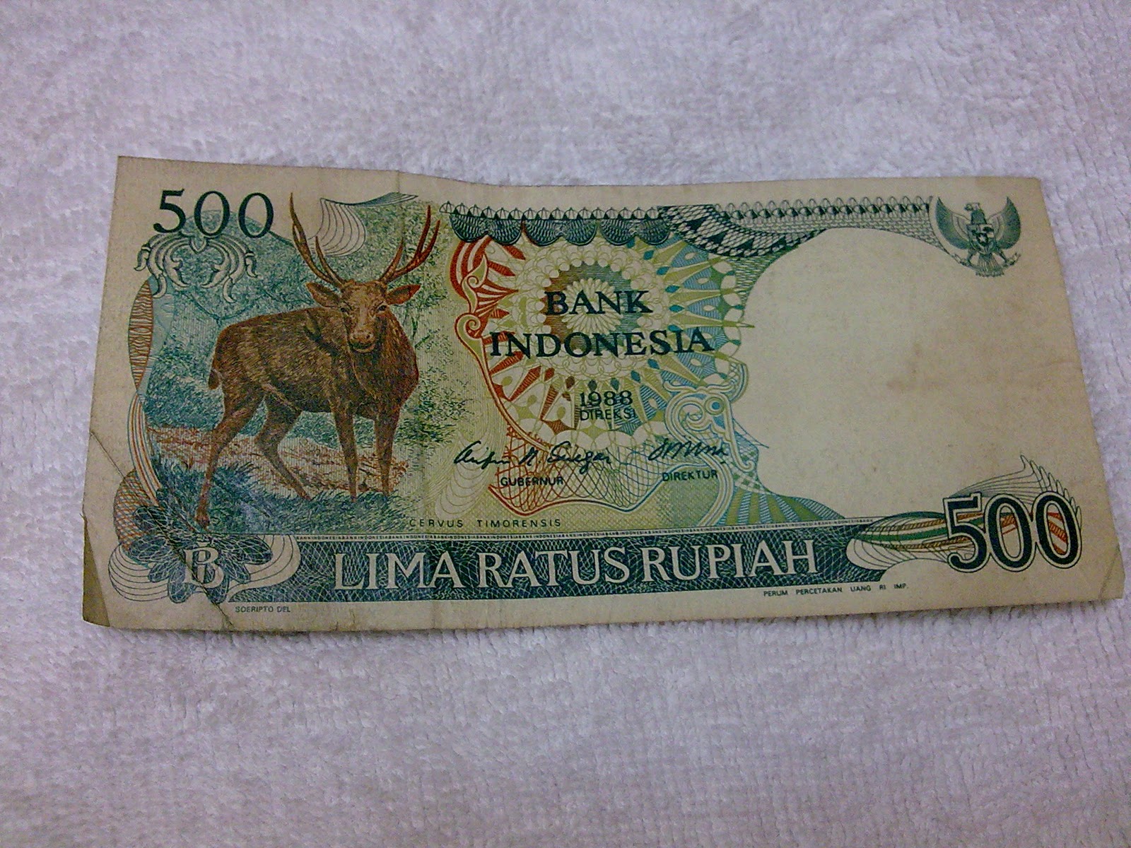 Warisan Agung Nusantara: Duit lama 500 rupiah Tahun 1988