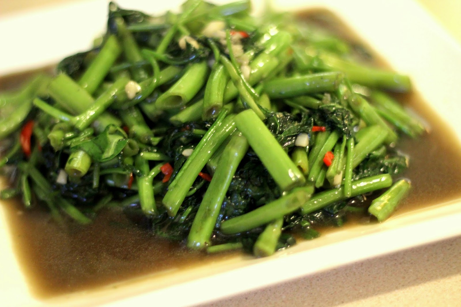 chow with chow Water spinach the illicitly delicious vegetable