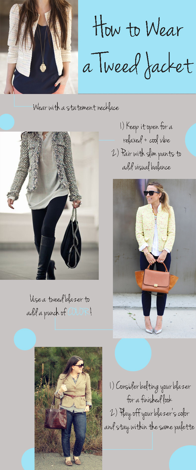 How to Wear a Tweed Jacket Fashion Style